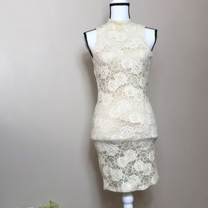 Foreign Exchange Lace Flower Pattern Dress